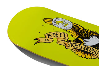 Anti Hero Skateboard Complete Shaped Eagle Horse Pill Yellow 10" x 31.85"