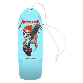 Powell Peralta Skateboard Air Freshener Metallica Colab Light Blue - Pineapple Scent
