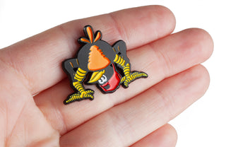 Powell Peralta Bucky Lasek Oriole Skateboard Lapel Pin