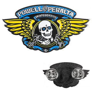 Powell Peralta Winged Ripper Blue Lapel Pin