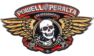 Powell Peralta Winged Ripper Red/Metallic Gold Skateboard Lapel Pin