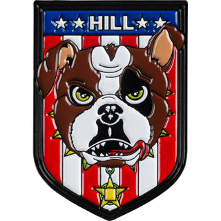 Powell Peralta Skateboards Lapel Pin - Frankie Hill Bulldog