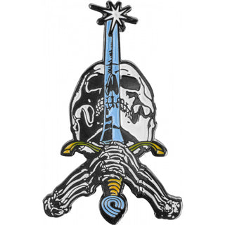 Powell Peralta Skull and Sword Skateboard Lapel Pin