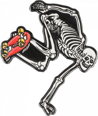 Powell Peralta Sk8board Skeleton Red Lapel Pin