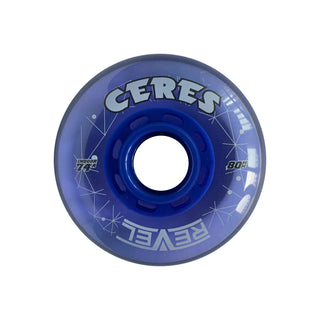 Alkali Roller Hockey Wheels - Revel Ceres 76mm 74A Blue (8-Pack)