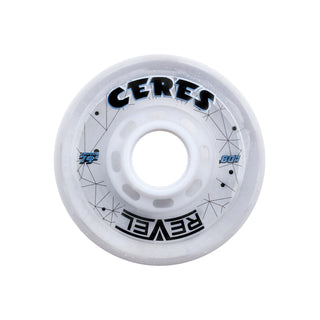 Alkali Roller Hockey Wheels - Revel Ceres 76mm 74A Clear (4-Pack)