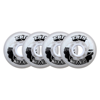 Alkali Roller Hockey Wheels - Revel Eris 80mm 74A Clear (4-Pack)