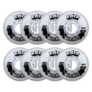 Alkali Roller Hockey Wheels - Revel Eris 80mm 74A Clear (8-Pack)