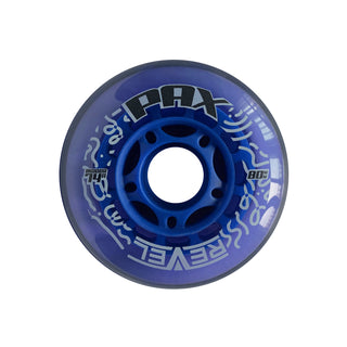 Alkali Roller Hockey Wheels - Revel Pax 76mm 74A Blue (4-Pack)