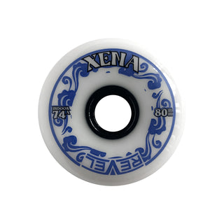 Alkali Roller Hockey Wheels - Revel Xena 76/80 HiLo 74A White (8-Pack)