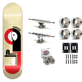 Almost Skateboard Premium Complete Yuri Impact Pro Light w/ Slappy Trucks SML Wheels Upgrade