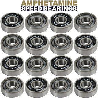 Amp Inline Roller Hockey Speed Bearings and Spacers Kit Ceramic Gold
