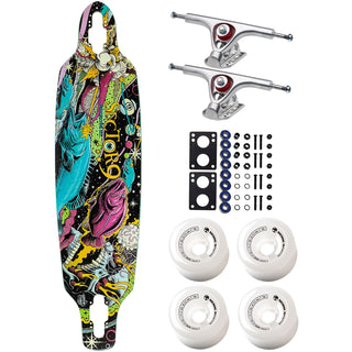 Sector 9 Longboard Fractal Battle 9.0" x 36" Drop Through with Paris / Arbor Parts Package