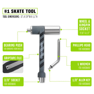 Prime8 Skateboard Tool Number 1 Skate Teal