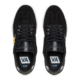 Lakai Shoes Atlantic Black/Gold Suede Mens