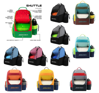 Axiom Discs Disc Golf Backpack Bag - Shuttle Backpack - Holds 18-24 Discs