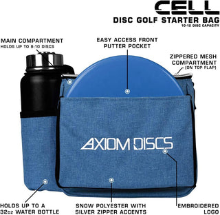 Axiom Discs Disc Golf Shoulder Bag - Cell - Holds 12 Discs - Choose Color