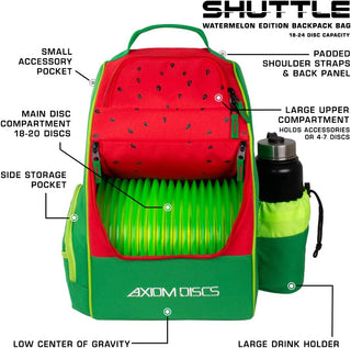 Axiom Discs Disc Golf Backpack Bag - Shuttle Backpack - Holds 18-24 Discs