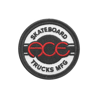 Ace Skateboard Trucks Adhesive Embroidered Patch - Seal Black/White/Red 2.5"