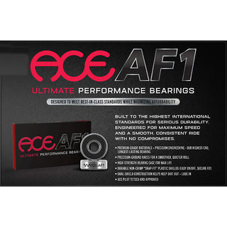 Ace Skateboard AF1 Ultimate Performance Bearings Set of 8