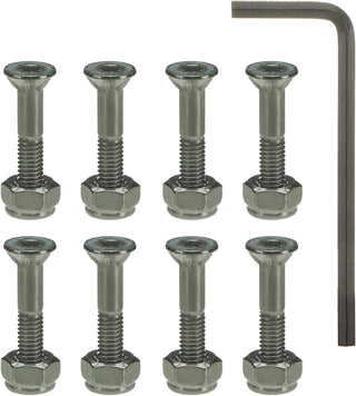 Ace Trucks Skateboard Mounting Hardware Silver 1" Allen