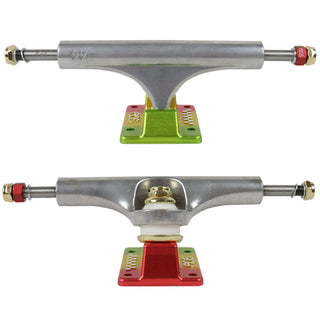 Ace Skateboard Trucks AF1 Ital (Green/Red/Gold) 33 (8.0" Axle) Pair
