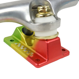Ace Skateboard Trucks AF1 Ital (Green/Red/Gold) 22 (7.75" Axle) Pair