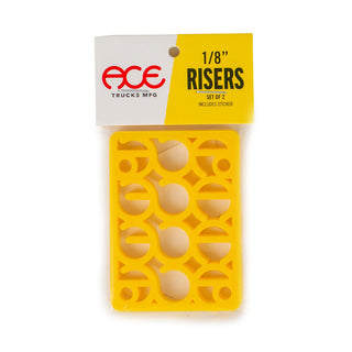 Ace Trucks Skateboard Risers Shims Yellow 1/8"