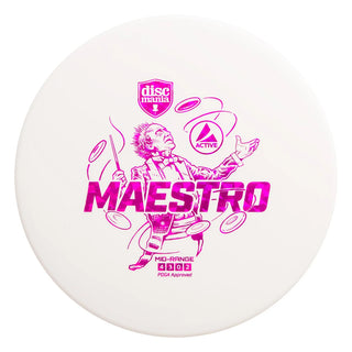 Discmania Disc Golf Maestro Midrange Disc White Active 165-170