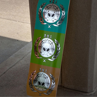 Alien Workshop Skateboard Complete AWOL Chrome 8.5" x 32.5"