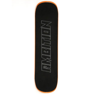 Ambition Snowskate Jib Orange 8.5" x 33" Plastic Snow Skate Deck with Foam Grip Applied and Studded Grip Add On