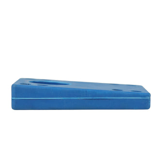 Longboard Angled Riser Pad Set - 5/16" to 9/16" Wedge Risers - Blue