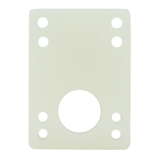 Longboard Angled Riser Pad Set - 5/16" to 9/16" Wedge Risers - Clear (White)