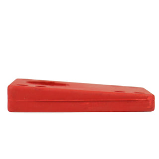 Longboard Angled Riser Pad Set - 5/16" to 9/16" Wedge Risers - Red