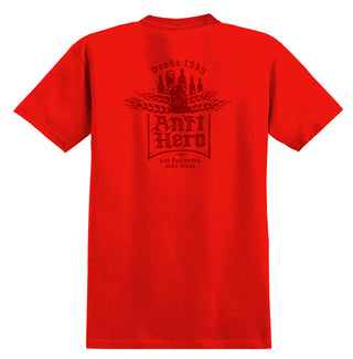 Anti Hero Skateboards Shirt Mas Fina Pocket Red
