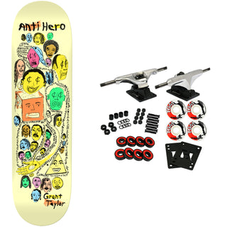 Anti Hero Skateboard Complete Grant Taylor Expressions Beige 8.5" x 31.85"