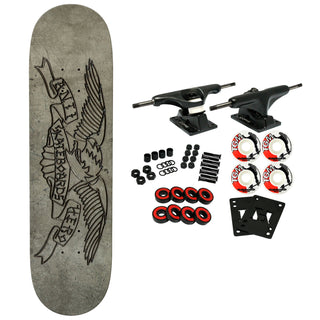 Anti Hero Skateboard Complete Treasure Island Eagle Grey 8.25" x 31.5"