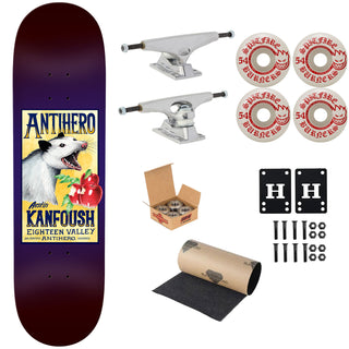 Anti Hero Premium Skateboard Complete Kanfoush Homers Pt 2 8.5" Ft. Krux/Spitfire/Independent