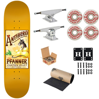 Anti Hero Premium Skateboard Complete Pfanner Homers Pt 2 8.25" Ft. Krux/Spitfire/Independent
