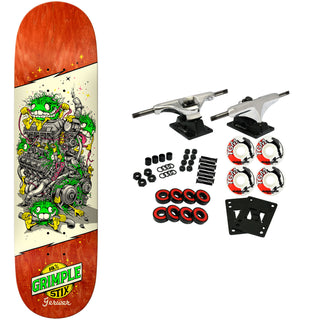 Anti Hero Skateboard Complete Gerwer Grimplestix Revs Green 8.28" x 31.7"