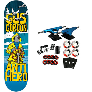 Anti Hero Skateboard Complete Gus Gordon Full SE Blue 8.25" x 32"