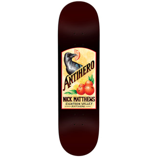 Anti Hero Skateboard Deck Matthews Homers Pt 2 Burgundy 8.62" x 32.56"
