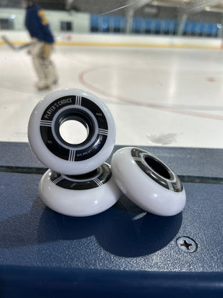 Player's Choice Indoor Roller Hockey Goalie Wheels 10-Pack - 59mm Extra Soft 74A (4) + Medium 78A (6) Concept