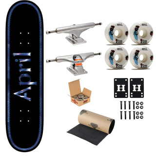April Premium Complete Skateboard Fractured Twin 8.0" Ft. Independent/SML