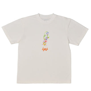 April Skateboards Shirt Flower By Ema Gaspar White