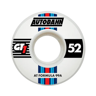 Autobahn Skateboard Wheels 52mm GT1 AT Formula 99A White