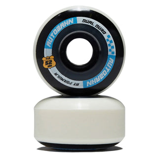 Autobahn Skateboard Wheels 52mm Dual Duro AT Formula 99A White
