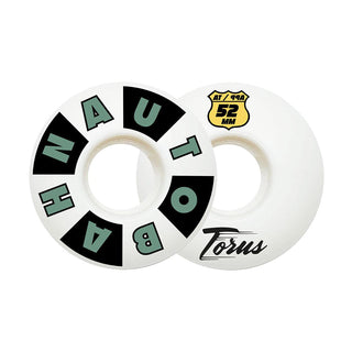 Autobahn Skateboard Wheels 52mm Torus AT Formula 99A White