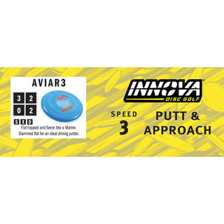 Innova Disc Golf XT Aviar3 Putter 3/2/0/2 Orange/Green 170 grams