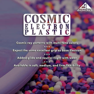 Axiom Disc Golf Cosmic Electron Envy Soft Putter 3/3/0/2 Red Lavender/Red 171 grams